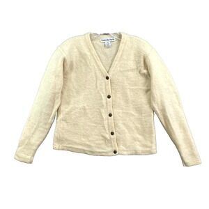 Vintage Cambridge‎ Spirit Cardigan Sweater Womens Medium Wool Cottage Grandma